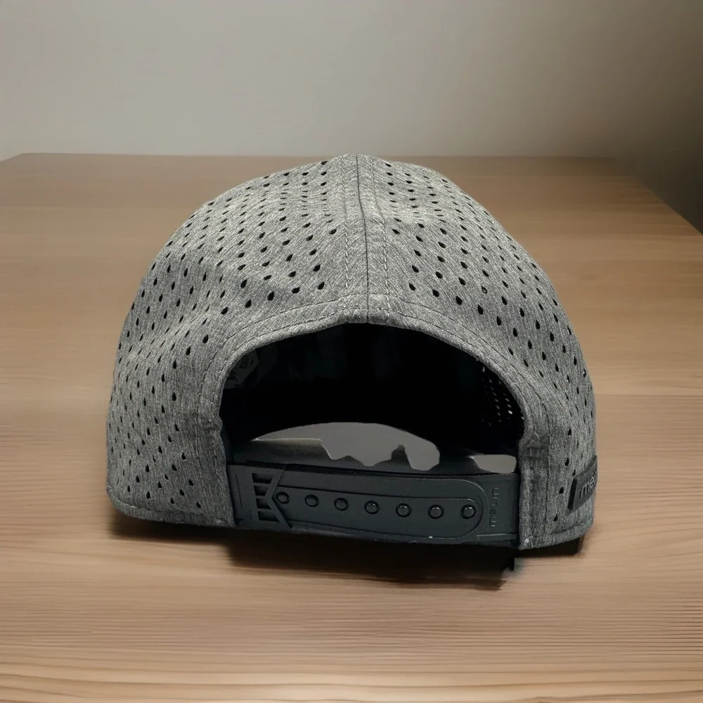 Melin Hydro A-Game Icon Curved Bill Hat, Heather Charcoal, 56 Cm W/ Rubber Patch